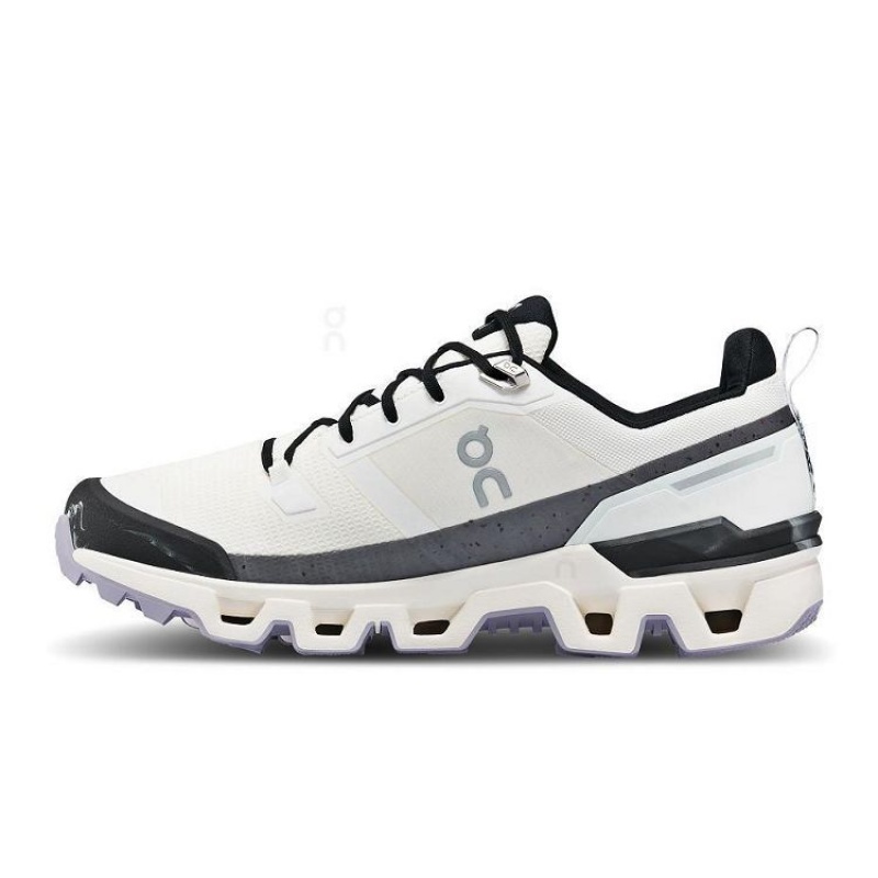 White / Black On Cloud Cloudwander Waterproof Men's Hiking Shoes | On_IN8994