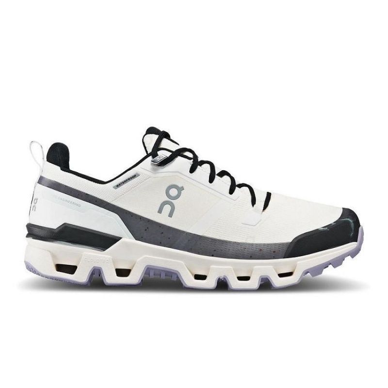 White / Black On Cloud Cloudwander Waterproof Men\'s Hiking Shoes | On_IN8994