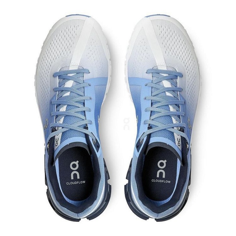 White / Blue On Cloud Cloudflow Women's Running Shoes | On_IN8540