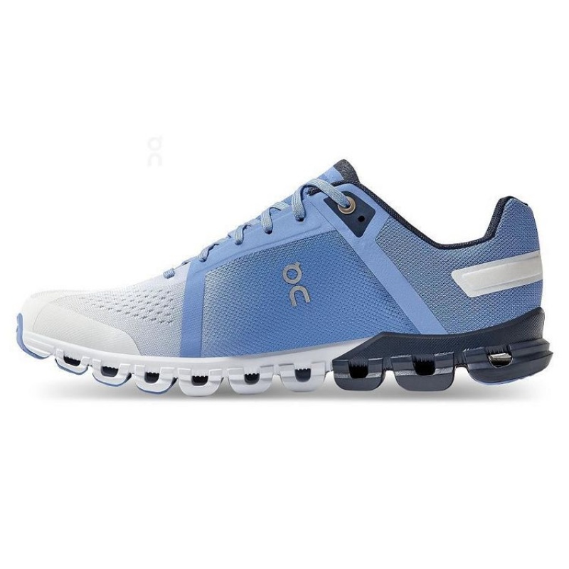 White / Blue On Cloud Cloudflow Women's Running Shoes | On_IN8540