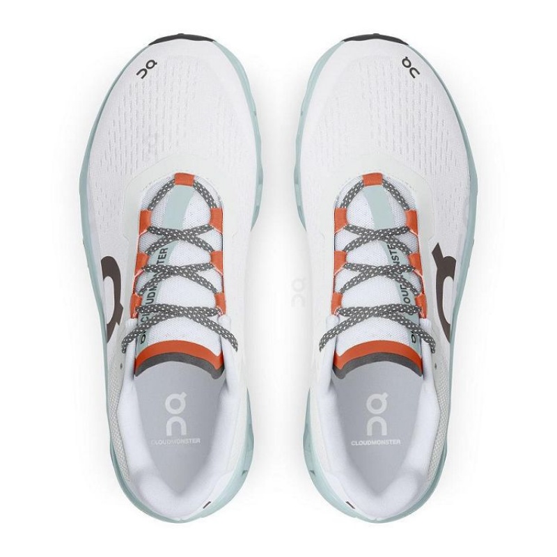 White / Blue On Cloud Cloudmonster Men's Running Shoes | On_IN8770