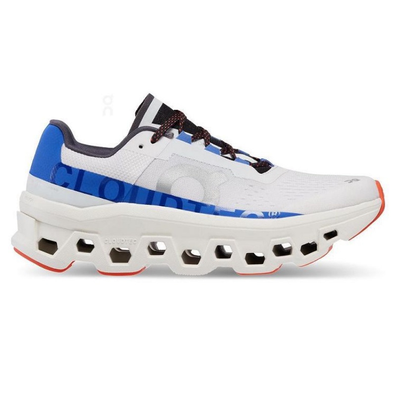 White / Blue On Cloud Cloudmonster Women\'s Running Shoes | On_IN8094