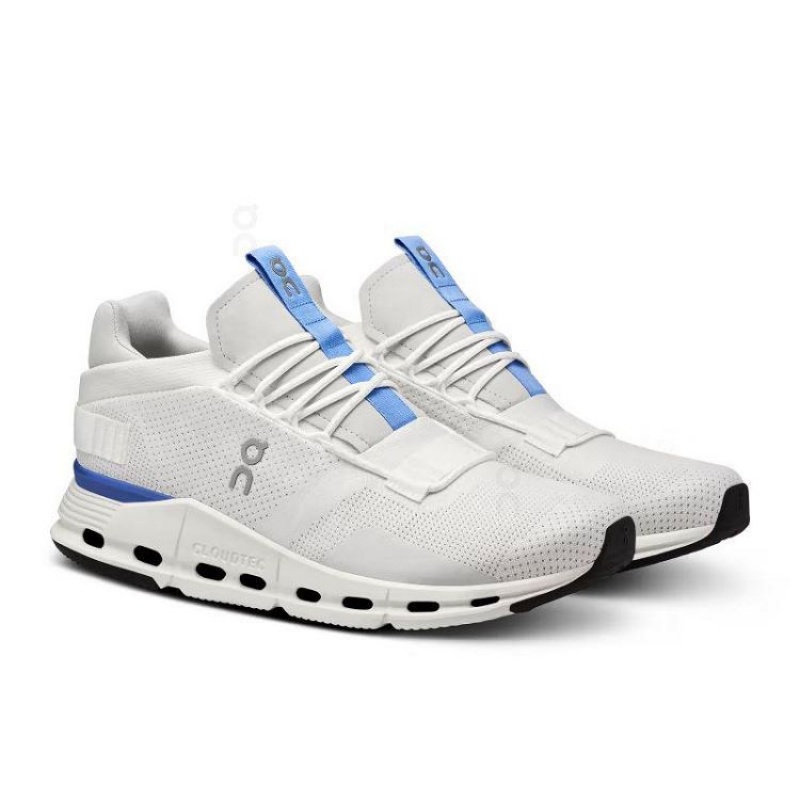 White / Blue On Cloud Cloudnova Men's Sneakers | On_IN9165