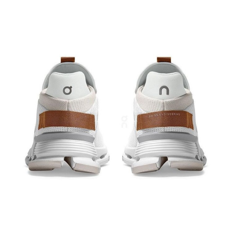 White / Brown On Cloud Cloudnova Men's Sneakers | On_IN8518