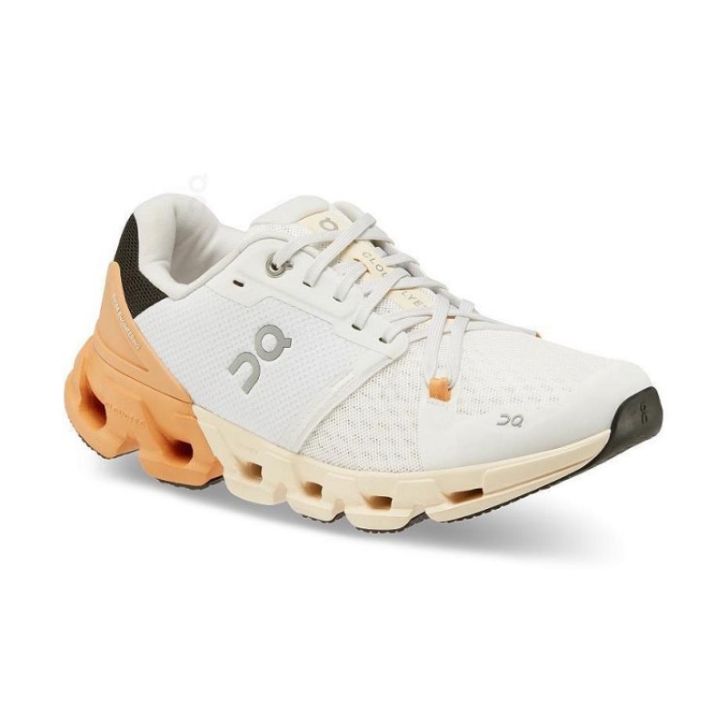 White / Gold On Cloud Cloudflyer 4 Women's Running Shoes | On_IN8932