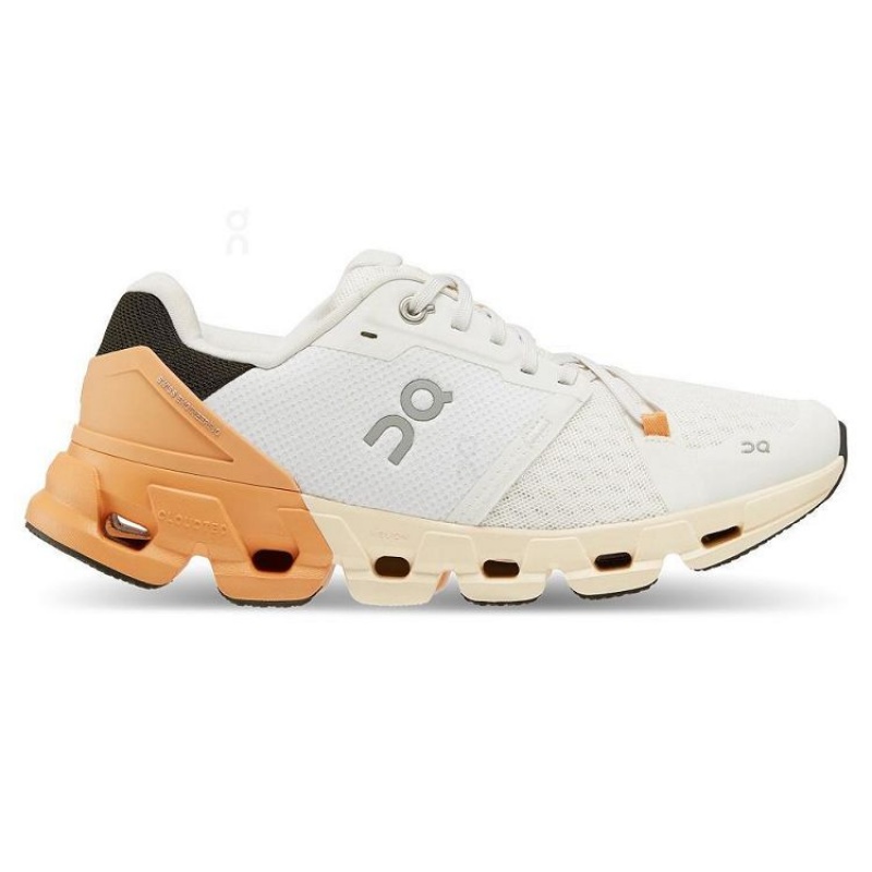 White / Gold On Cloud Cloudflyer 4 Women\'s Running Shoes | On_IN8932