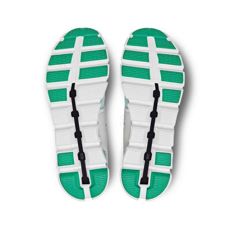 White / Green On Cloud Cloud 5 Push Men's Sneakers | On_IN8046