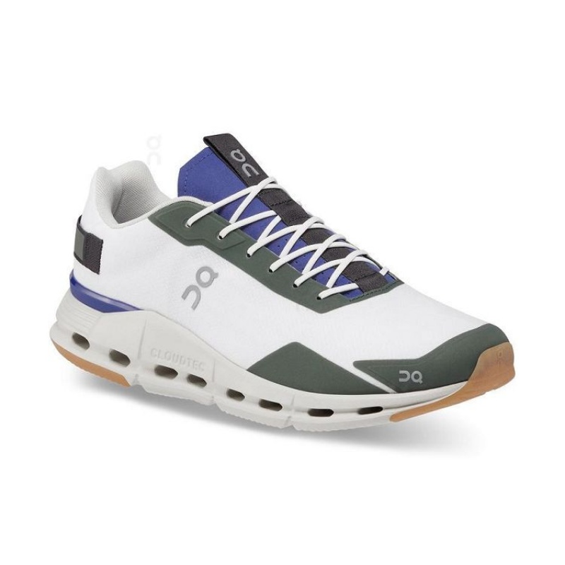 White / Green On Cloud Cloudnova Form Men's Sneakers | On_IN8119
