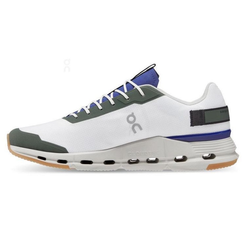 White / Green On Cloud Cloudnova Form Men's Sneakers | On_IN8119