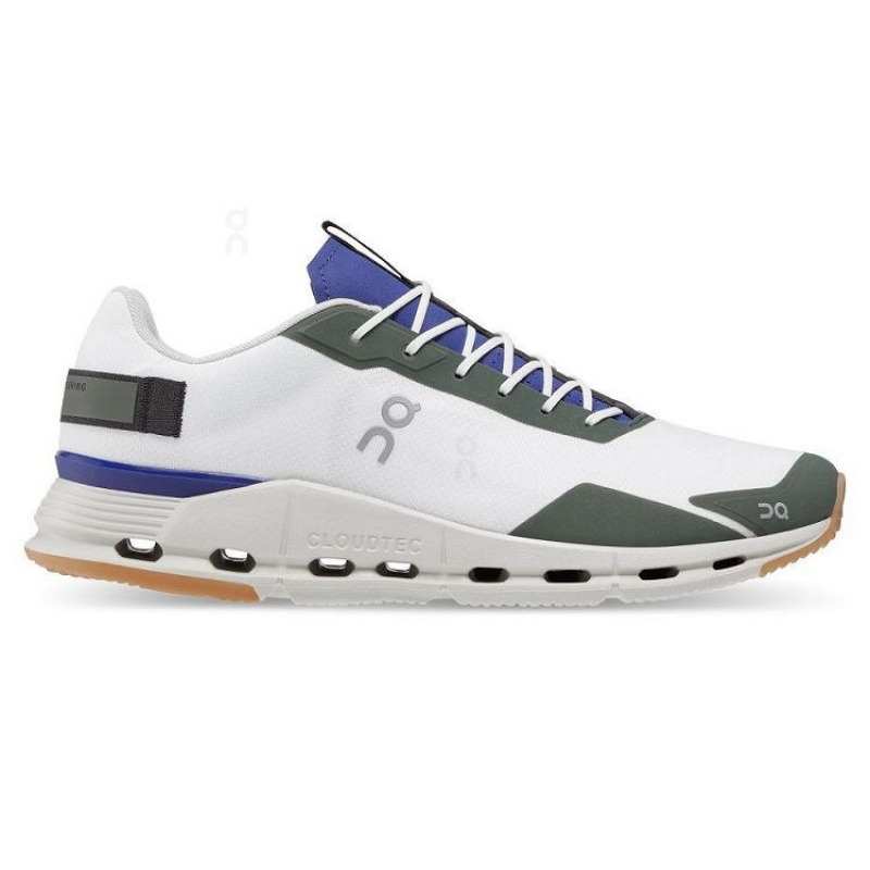 White / Green On Cloud Cloudnova Form Men\'s Sneakers | On_IN8119