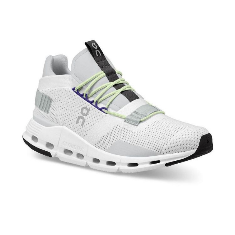 White / Green On Cloud Cloudnova Men's Sneakers | On_IN8214