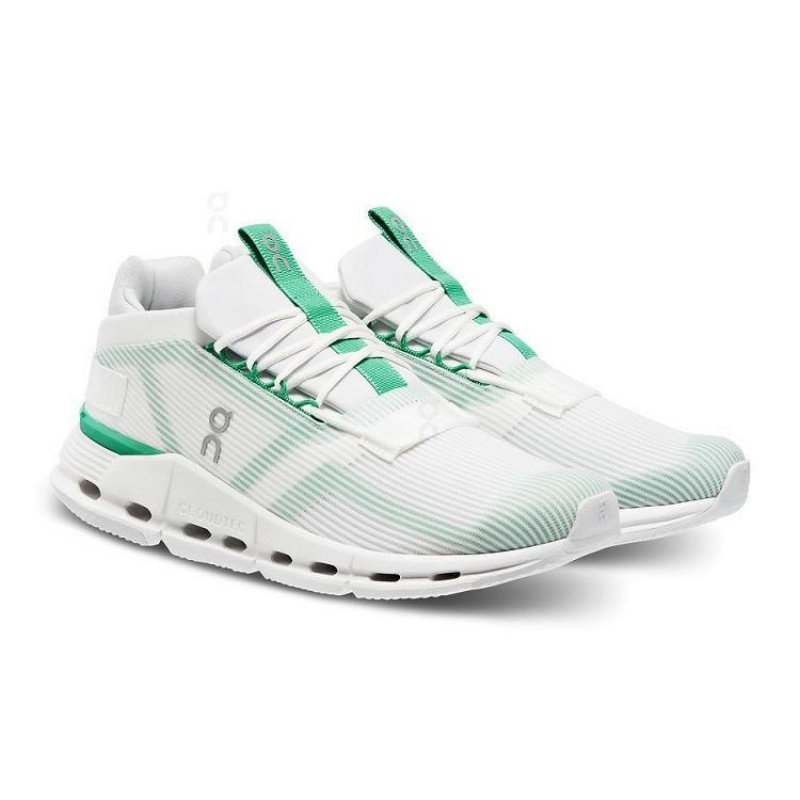 White / Green On Cloud Cloudnova Void Men's Sneakers | On_IN8702