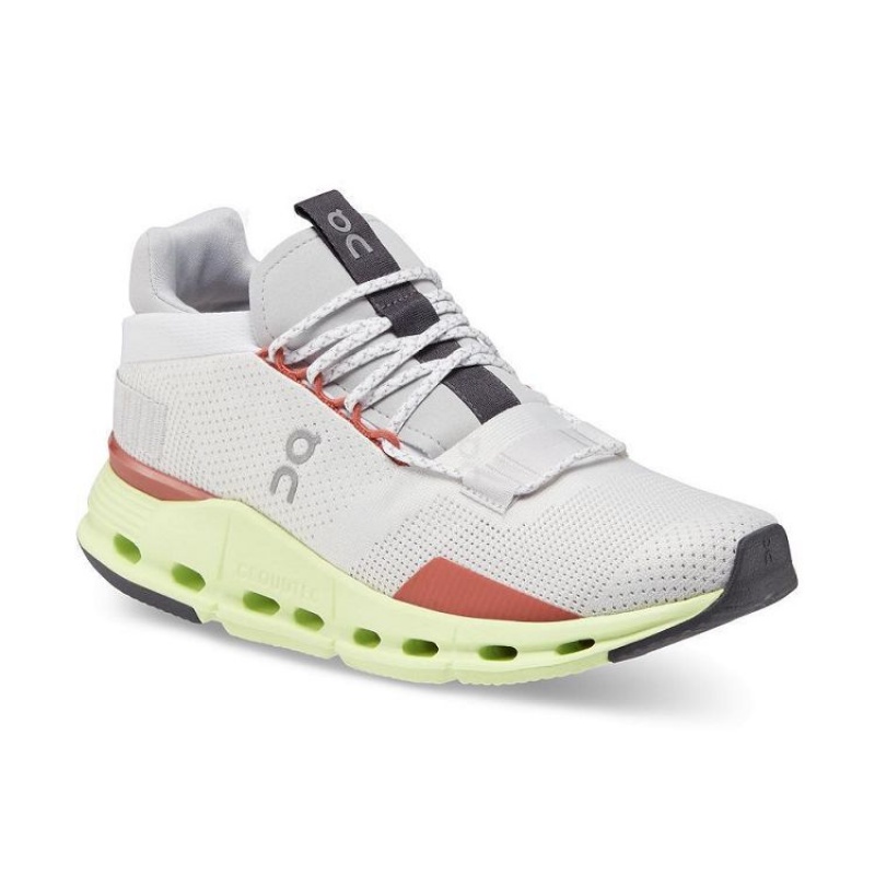White / Green On Cloud Cloudnova Women's Sneakers | On_IN8055