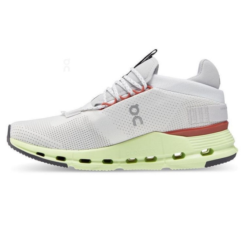 White / Green On Cloud Cloudnova Women's Sneakers | On_IN8055