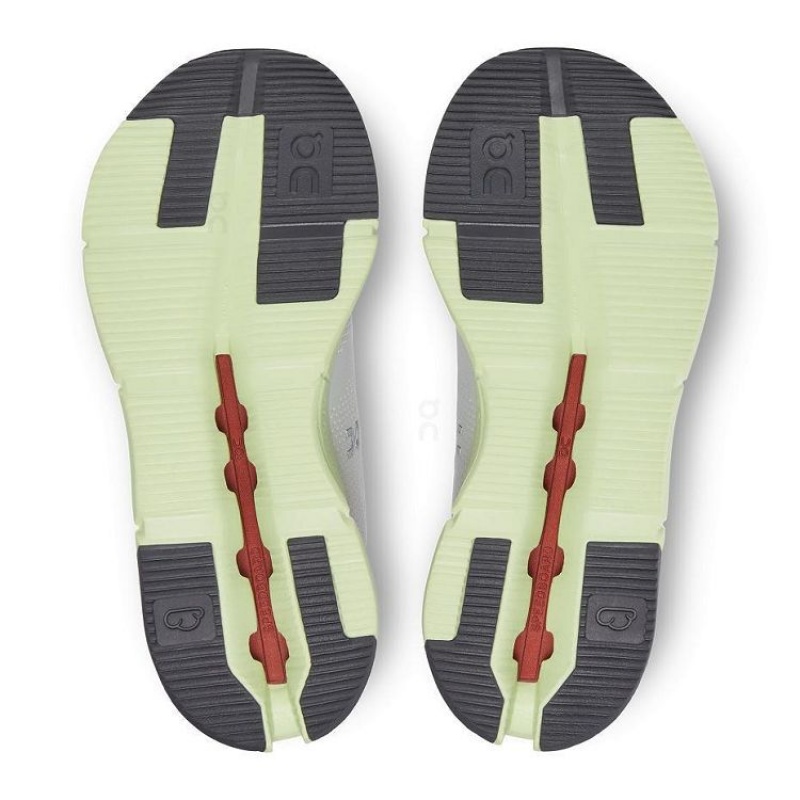 White / Green On Cloud Cloudnova Women's Sneakers | On_IN8055
