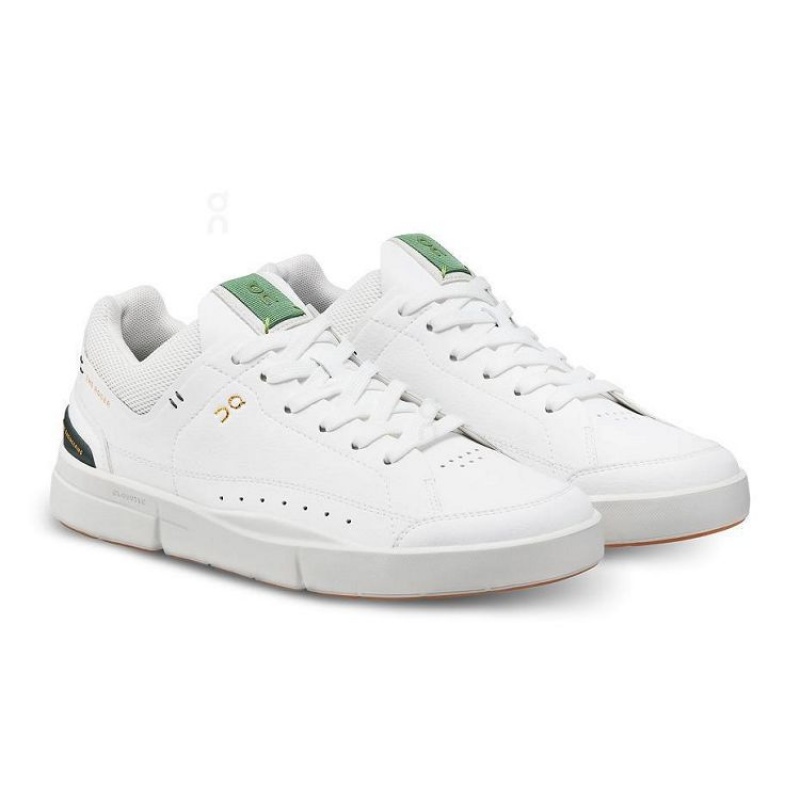 White / Green On Cloud THE ROGER Centre Court Men's Sneakers | On_IN8030