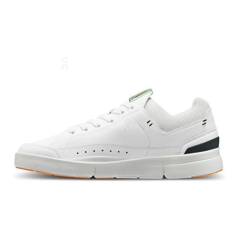 White / Green On Cloud THE ROGER Centre Court Men's Sneakers | On_IN8030