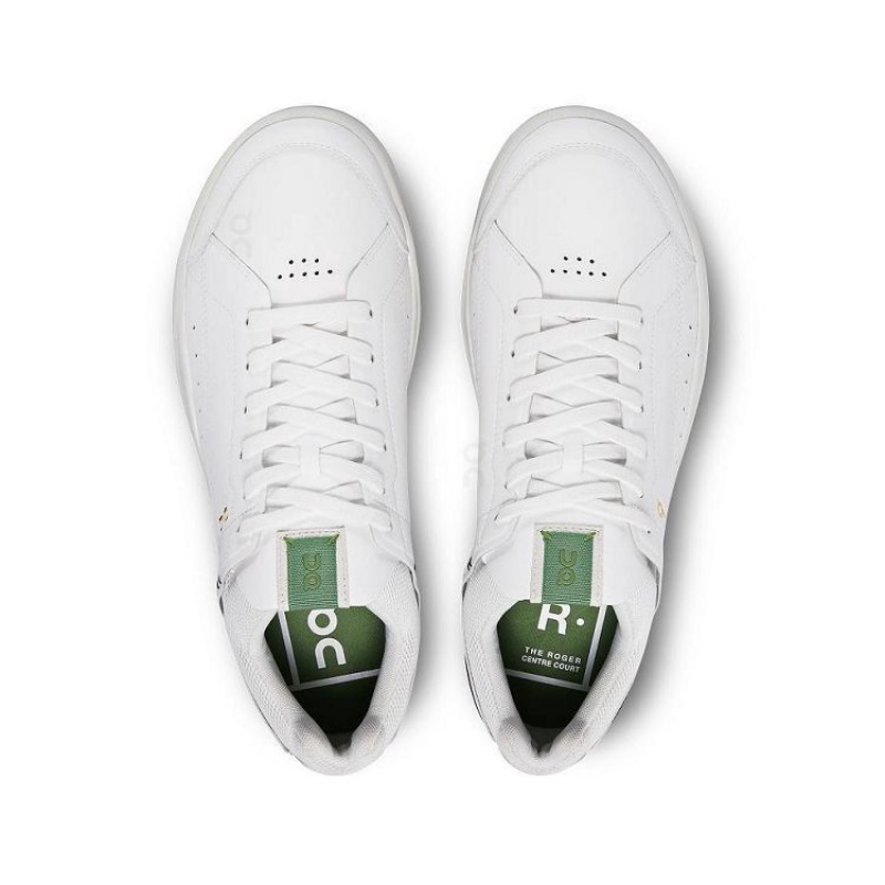 White / Green On Cloud THE ROGER Centre Court Men's Sneakers | On_IN8030