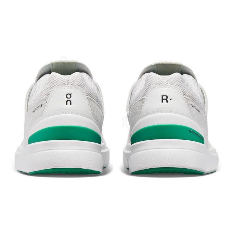 White / Green On Cloud THE ROGER Clubhouse Men's Sneakers | On_IN8753
