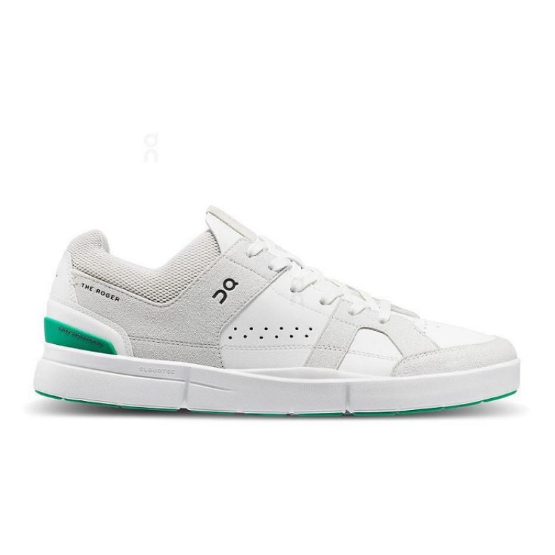 White / Green On Cloud THE ROGER Clubhouse Men\'s Sneakers | On_IN8753