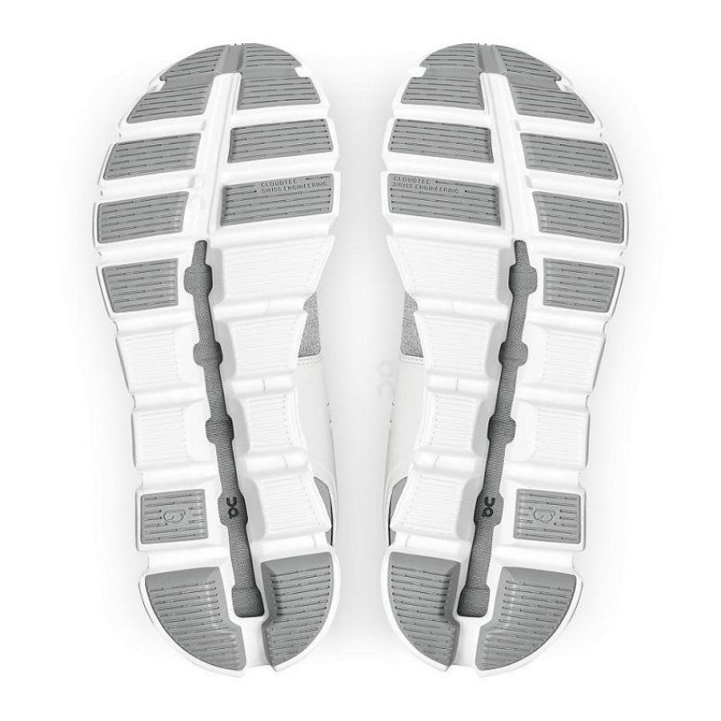 White / Grey On Cloud Cloud 5 Terry Women's Sneakers | On_IN9018