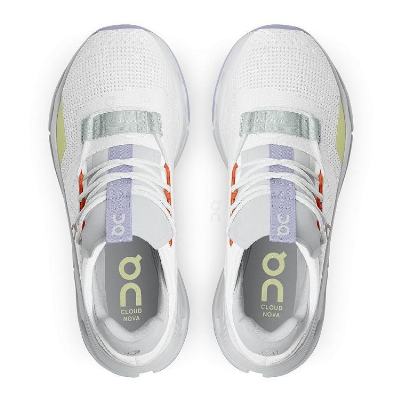 White / Grey On Cloud Cloudnova Women's Sneakers | On_IN8727