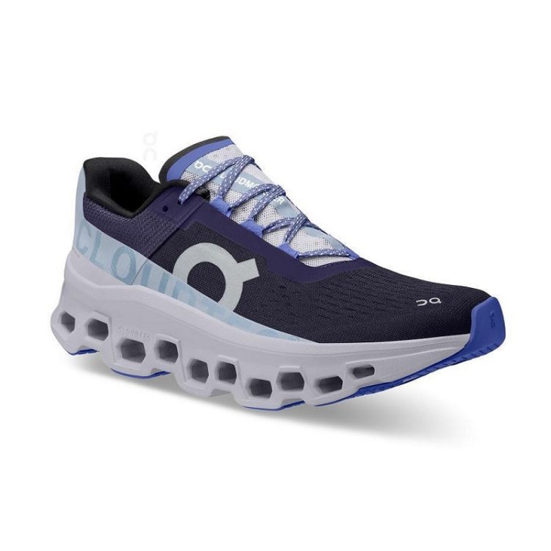 White / Navy On Cloud Cloudmonster Women's Running Shoes | On_IN9052