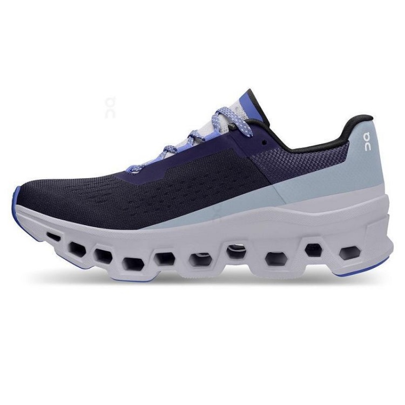 White / Navy On Cloud Cloudmonster Women's Running Shoes | On_IN9052
