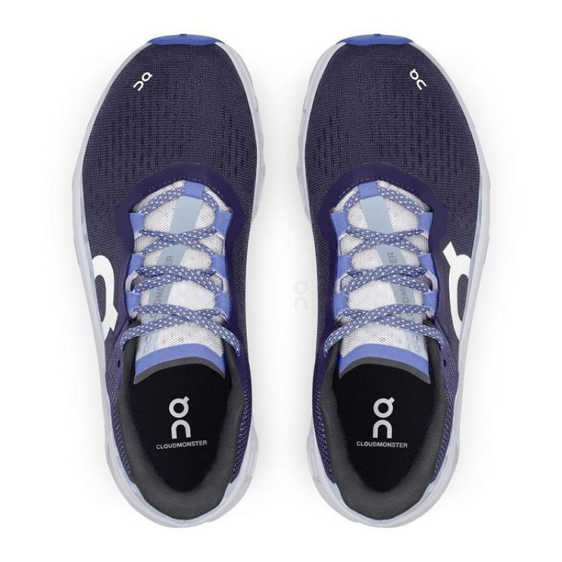 White / Navy On Cloud Cloudmonster Women's Running Shoes | On_IN9052
