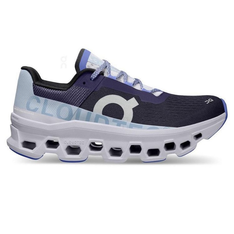 White / Navy On Cloud Cloudmonster Women\'s Running Shoes | On_IN9052