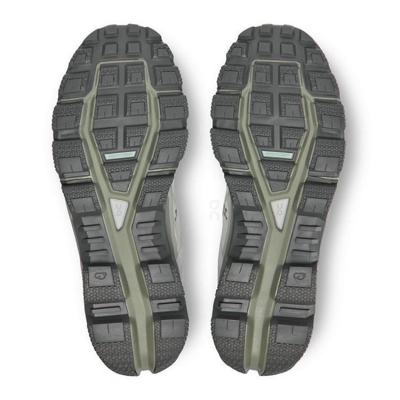 White / Olive On Cloud Cloudventure Waterproof Men's Hiking Shoes | On_IN8021