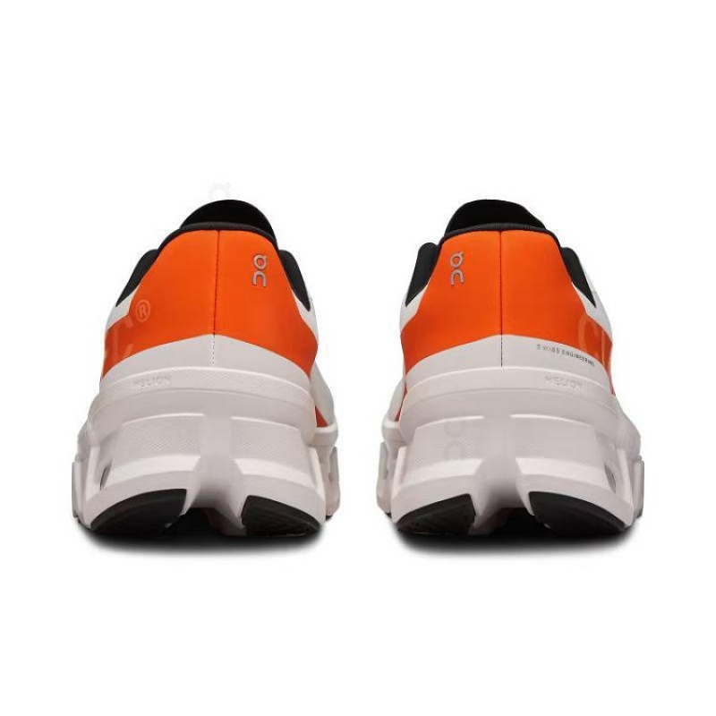 White / Orange On Cloud Cloudmonster Women's Running Shoes | On_IN9022