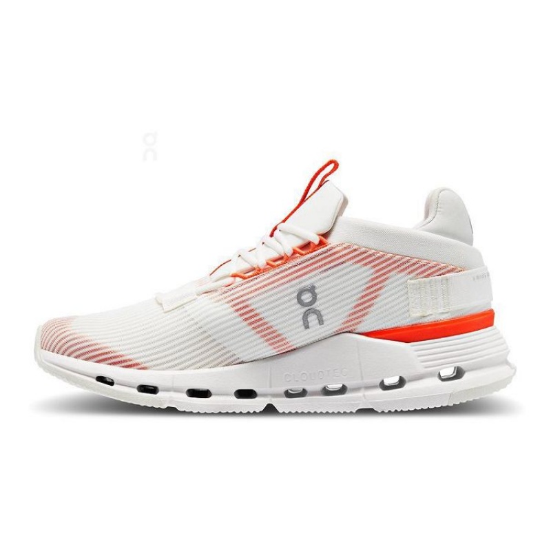 White / Orange On Cloud Cloudnova Void Women's Sneakers | On_IN8104