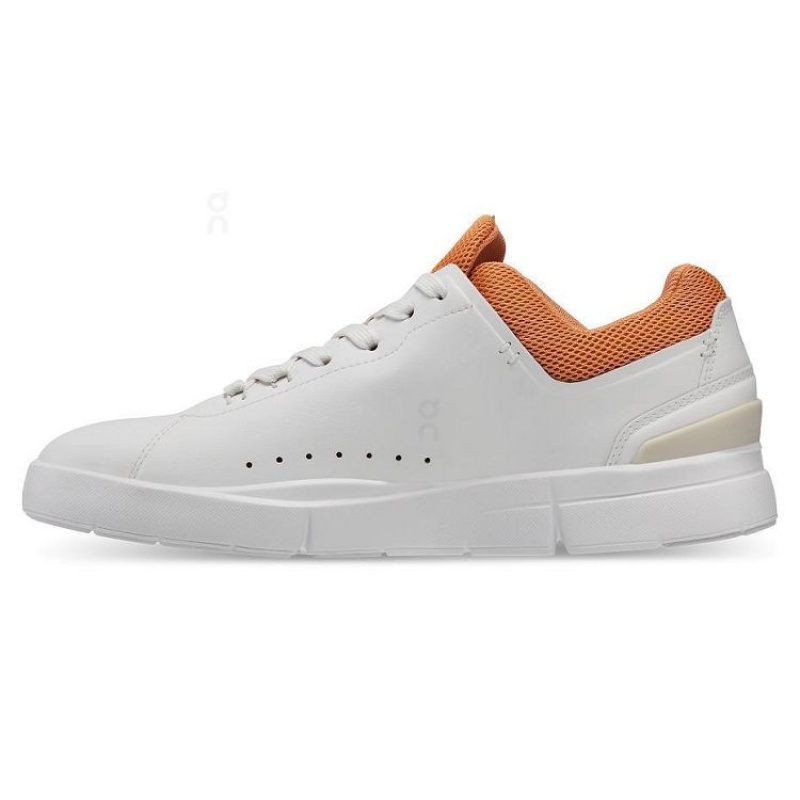 White / Orange On Cloud THE ROGER Advantage Women's Sneakers | On_IN9082