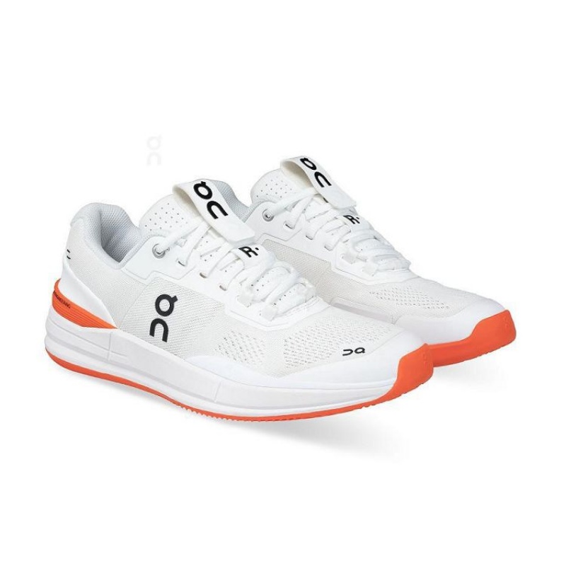 White / Orange On Cloud THE ROGER Pro Clay Men's Tennis Shoes | On_IN8549