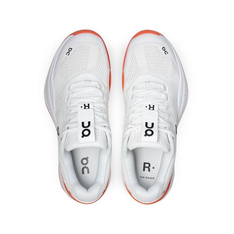 White / Orange On Cloud THE ROGER Pro Clay Men's Tennis Shoes | On_IN8549
