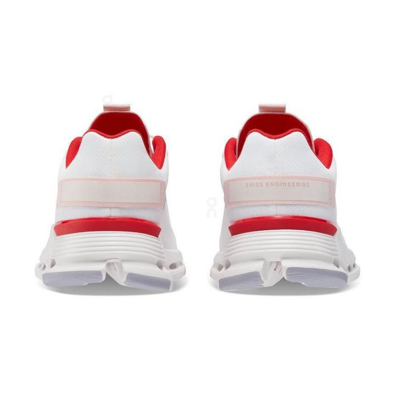 White / Red On Cloud Cloudnova Form Men's Sneakers | On_IN8034