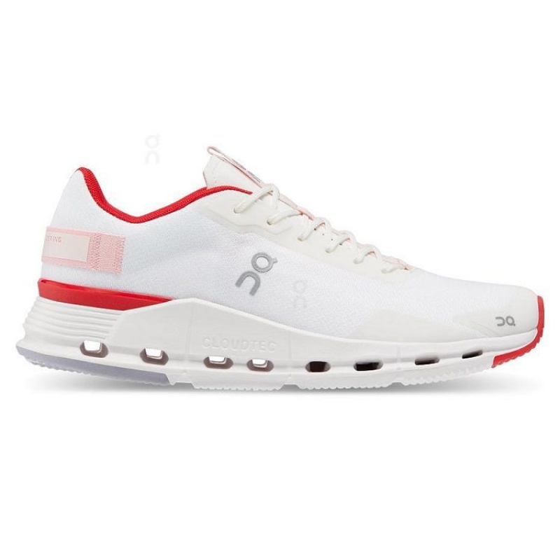 White / Red On Cloud Cloudnova Form Women\'s Sneakers | On_IN8915