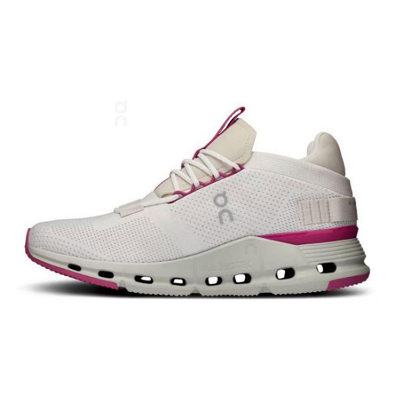 White / Red On Cloud Cloudnova Women's Sneakers | On_IN8369