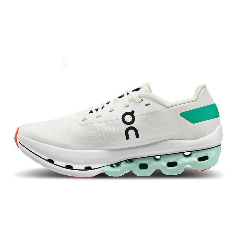 White / Turquoise On Cloud Cloudboom Echo Women's Running Shoes | On_IN8966