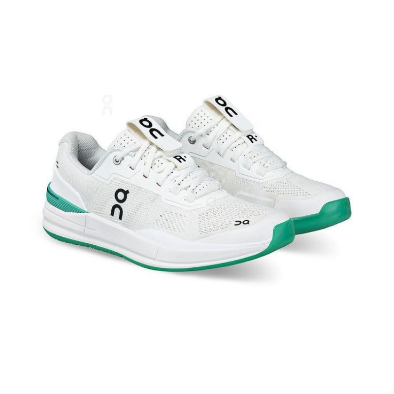 White / Turquoise On Cloud THE ROGER Pro Men's Tennis Shoes | On_IN8341