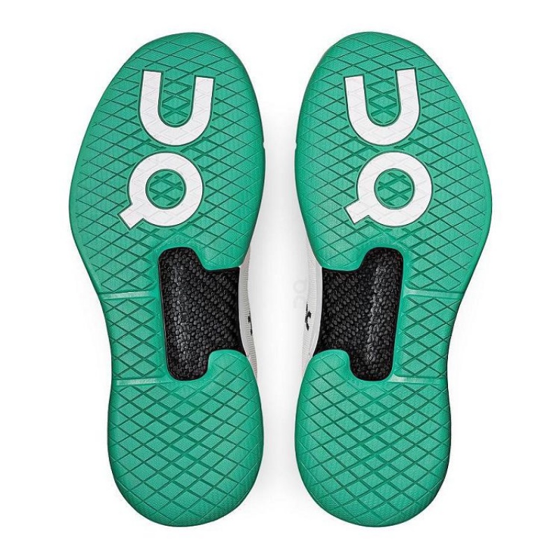 White / Turquoise On Cloud THE ROGER Pro Men's Tennis Shoes | On_IN8341