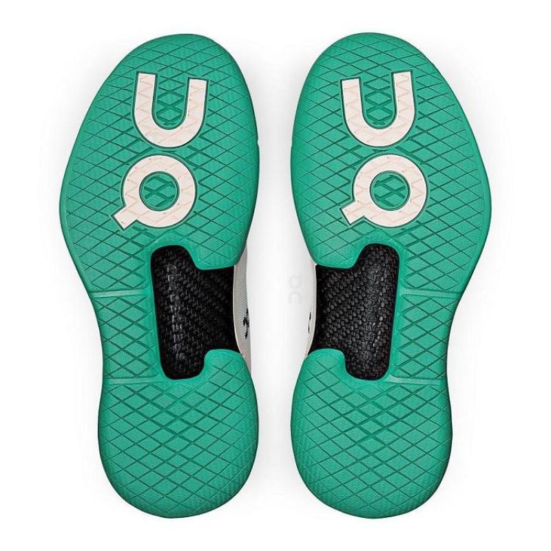 White / Turquoise On Cloud THE ROGER Pro Women's Tennis Shoes | On_IN8738