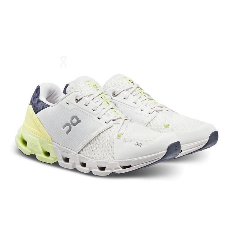 White / Yellow On Cloud Cloudflyer 4 Men's Running Shoes | On_IN8839