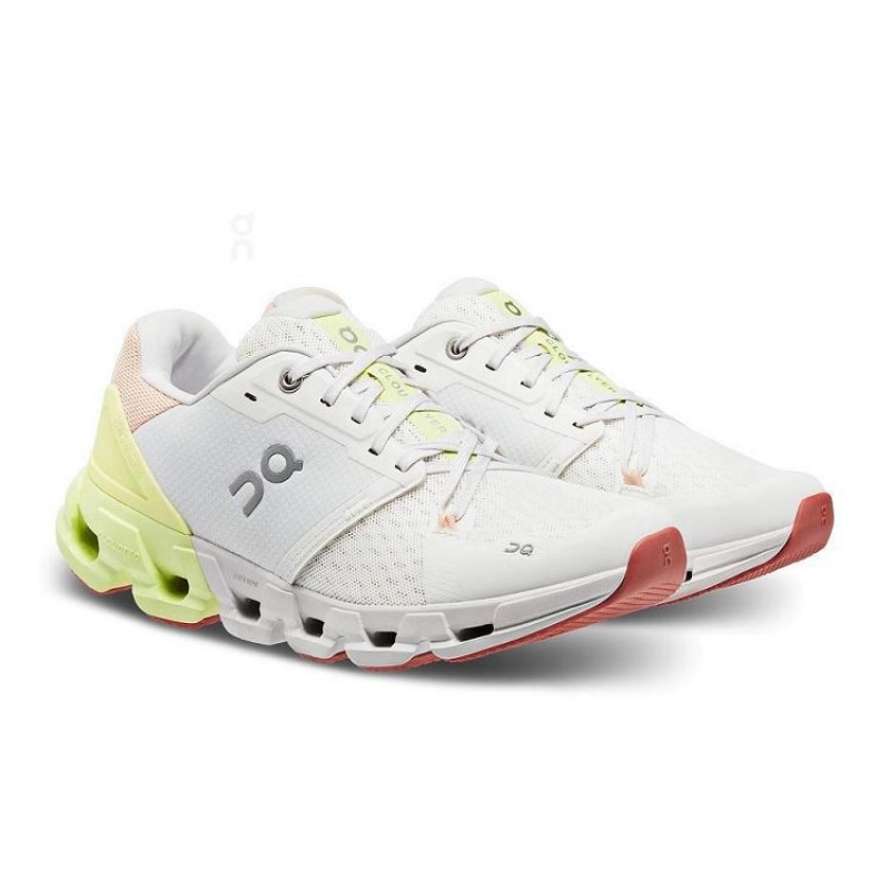 White / Yellow On Cloud Cloudflyer 4 Women's Running Shoes | On_IN8850