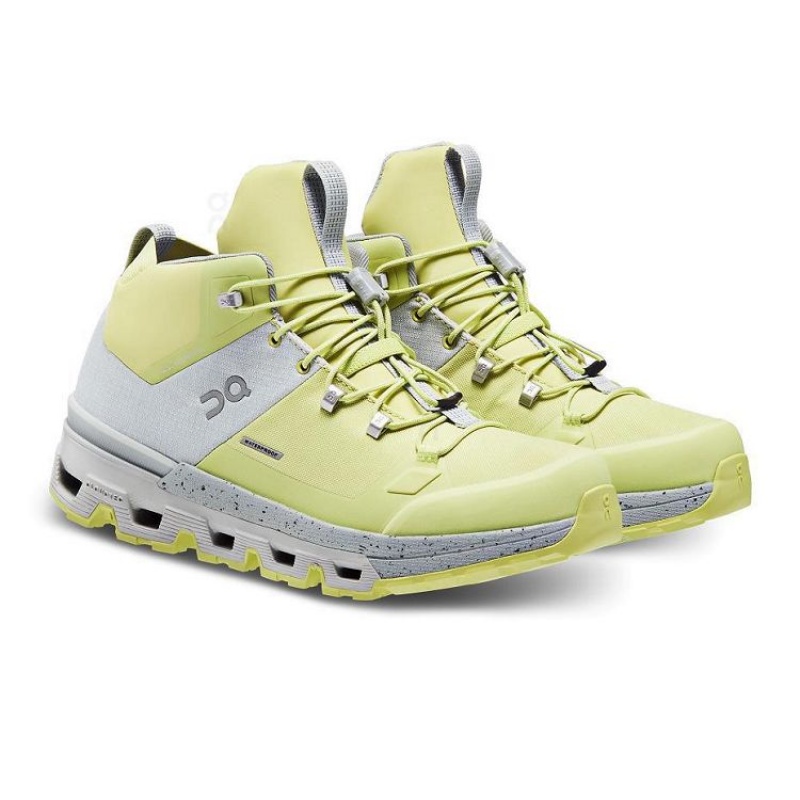 Yellow On Cloud Cloudtrax Waterproof Women's Hiking Boots | On_IN9143