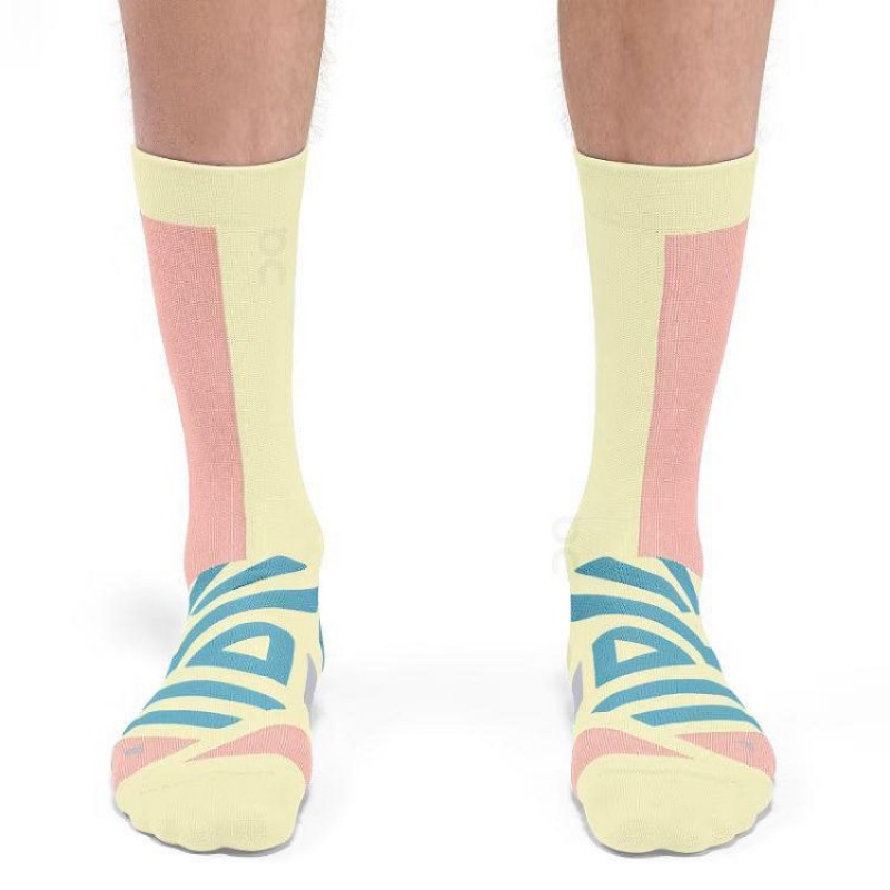 Yellow On Cloud Performance High Men's Socks | On_IN8222
