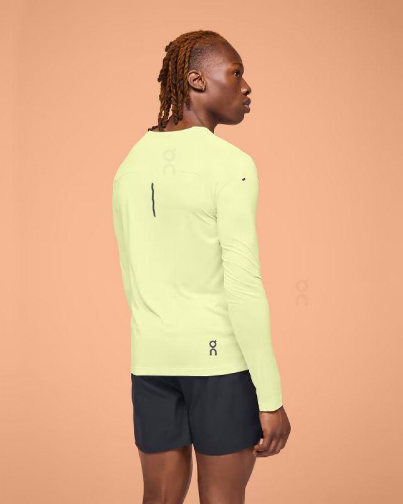 Yellow On Cloud Performance Long-T Men's T Shirts | On_IN8696
