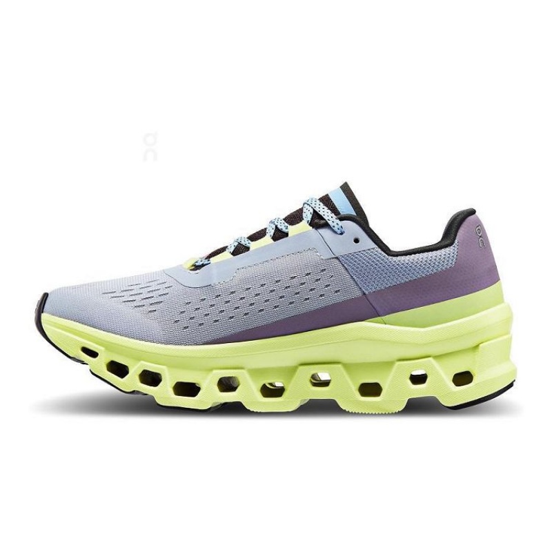 Yellow / Blue On Cloud Cloudmonster Women's Running Shoes | On_IN8529