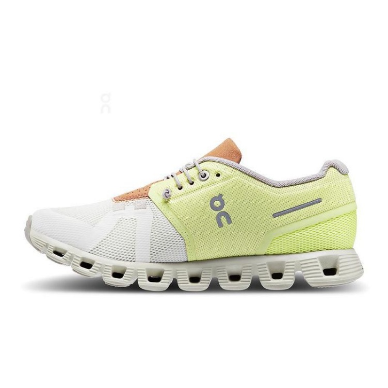 Yellow / White On Cloud Cloud 5 Women's Sneakers | On_IN8193